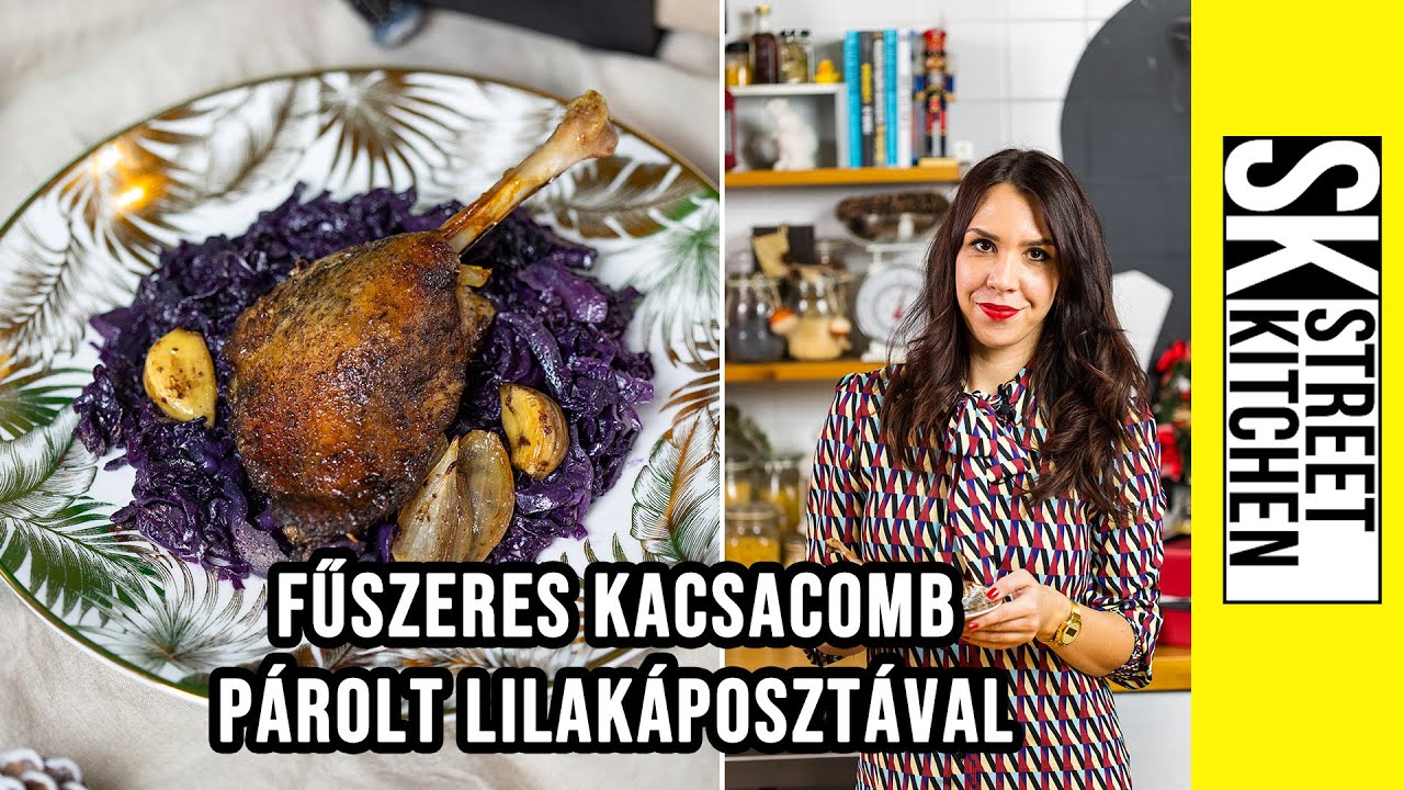 Fűszeres 🦆KACSACOMB🦆 párolt lilakáposztával