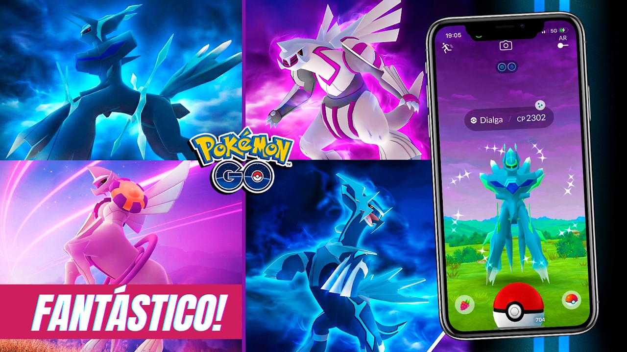 MONSTROS! Dialga Origem e Palkia Origem Shiny ✨ AGORA no Pokémon GO! Guia de Raid!