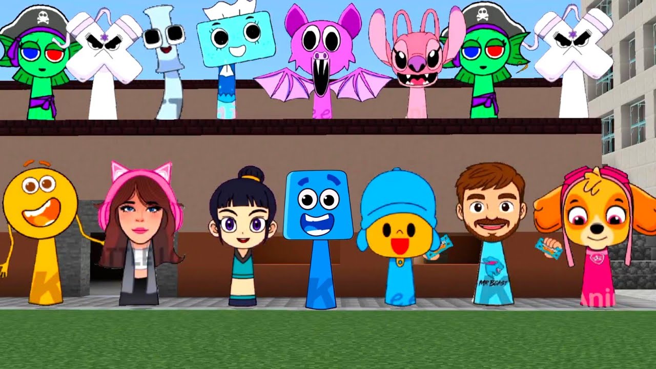 Sprunki OC Blue added in Minecraft PE