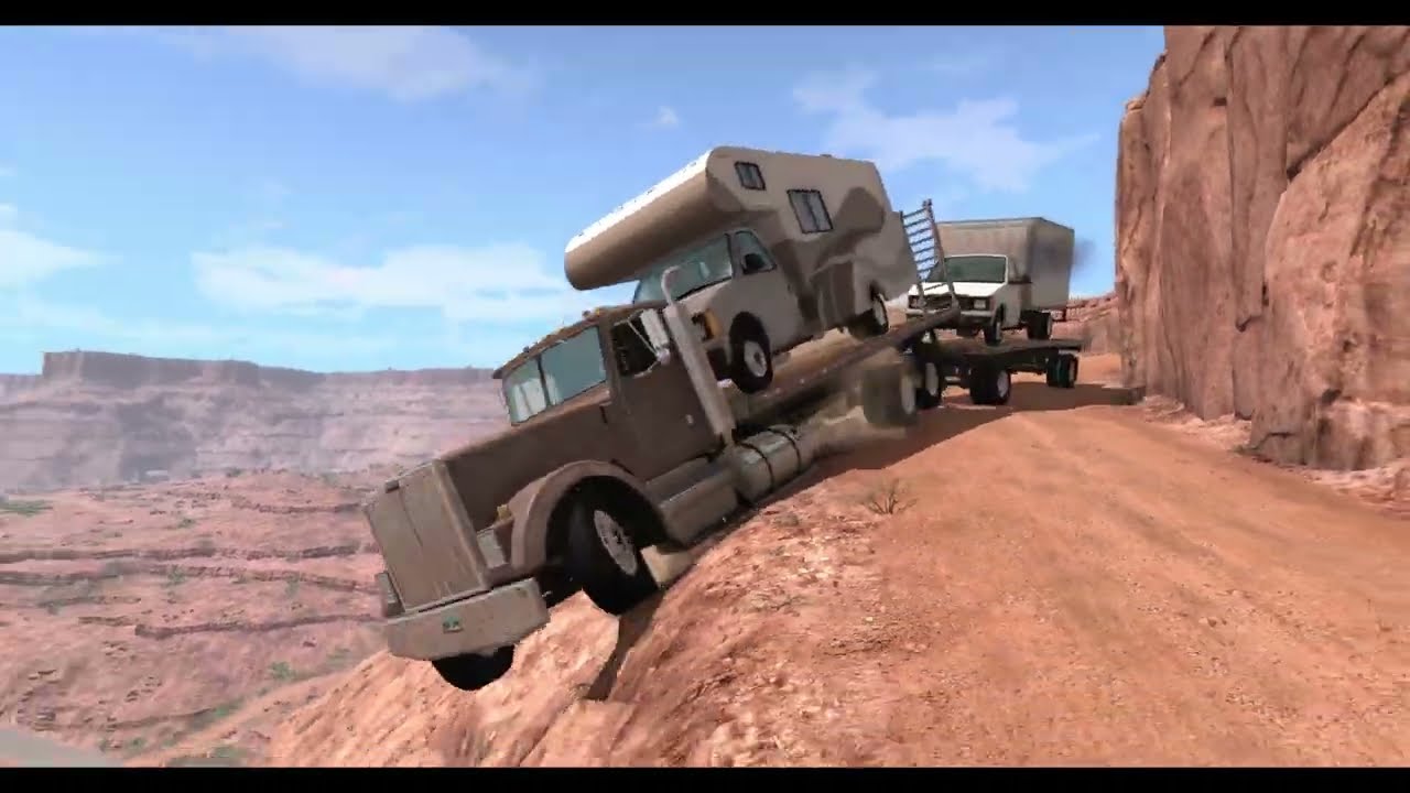 Cliff Drops #9 - BeamNG DRIVE | Cliff Fall