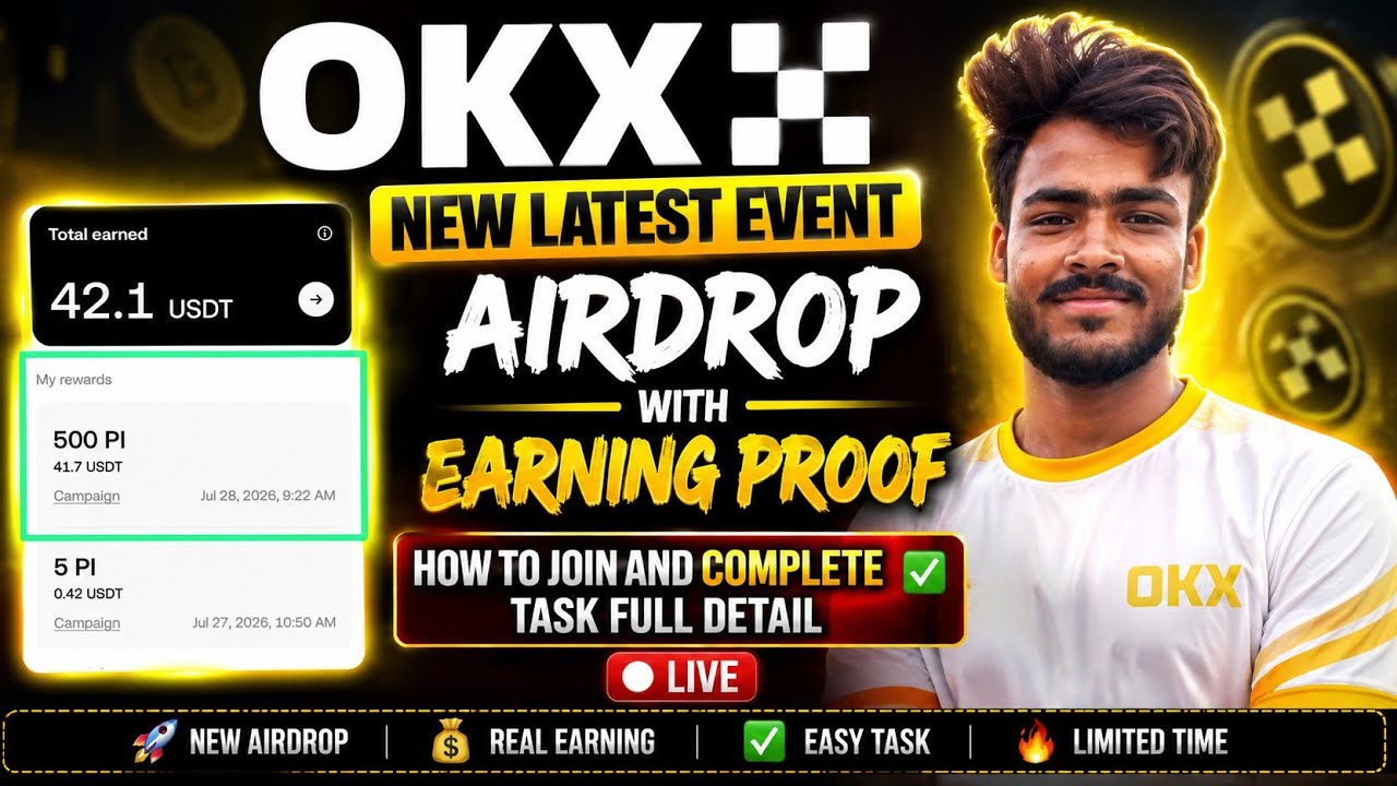 Okx New 🎉 Campaign 🥳 Best event Airdrop Live 🔴 | How to Earn Money 🤑 From Okx latest Update 🤳 box 🎁 