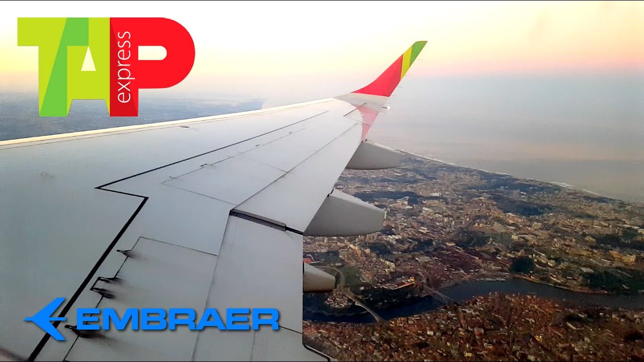 TAP Express Embraer 190 ✈ Pushback, Taxi and Takeoff from Porto to Madrid