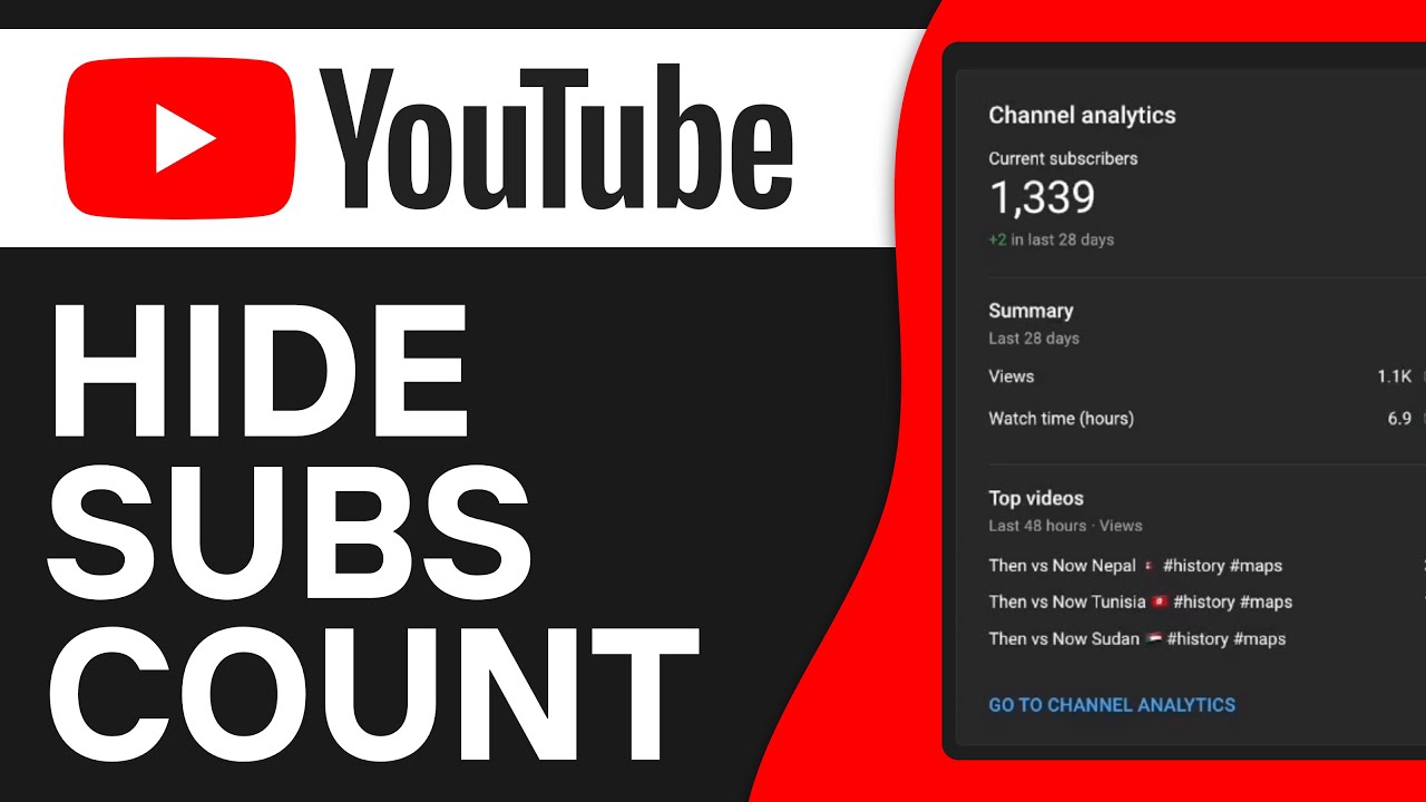How To Hide Subscribers Count On YouTube 2026 - Full Guide