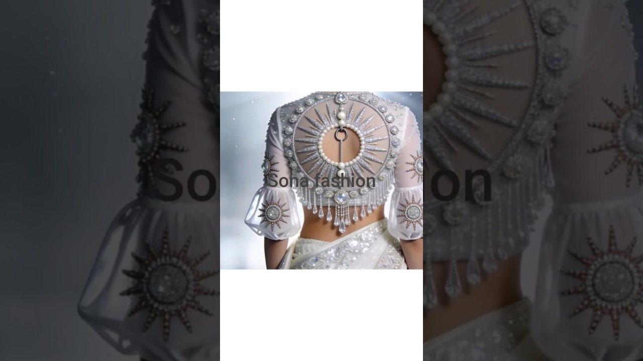 beautiful back neck blause designs