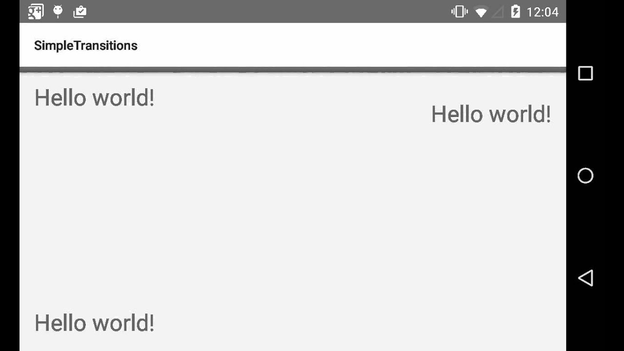 Activity Transition with custom Exit and Reenter