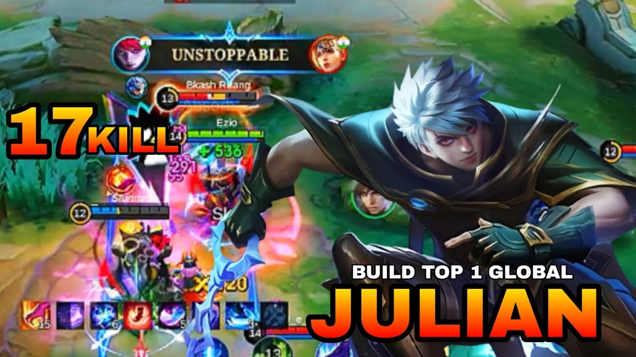 Julian 17 kills became monster after using this insane build! Mlbb2025