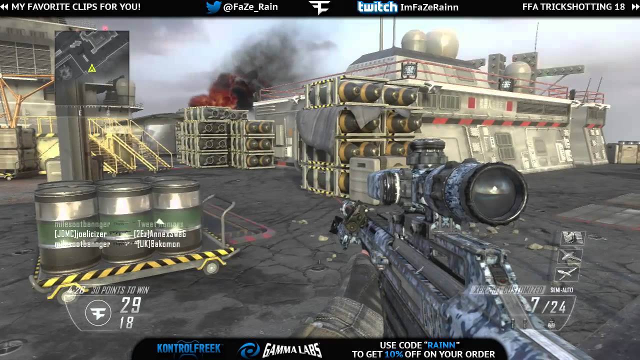 FaZe Rain : FFA TrickShotting Live Commentary Ep.19 (XPR SPECIAL)