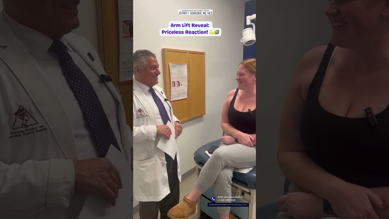 Patient's Hilarious Reaction to Arm Lift Before & After! 💪🤣