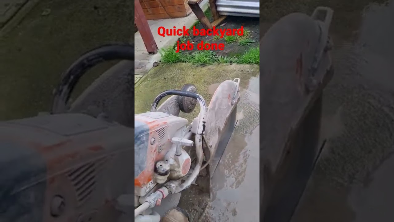 Back from Covid, my first short and here we are with a quick backyard concrete removal.