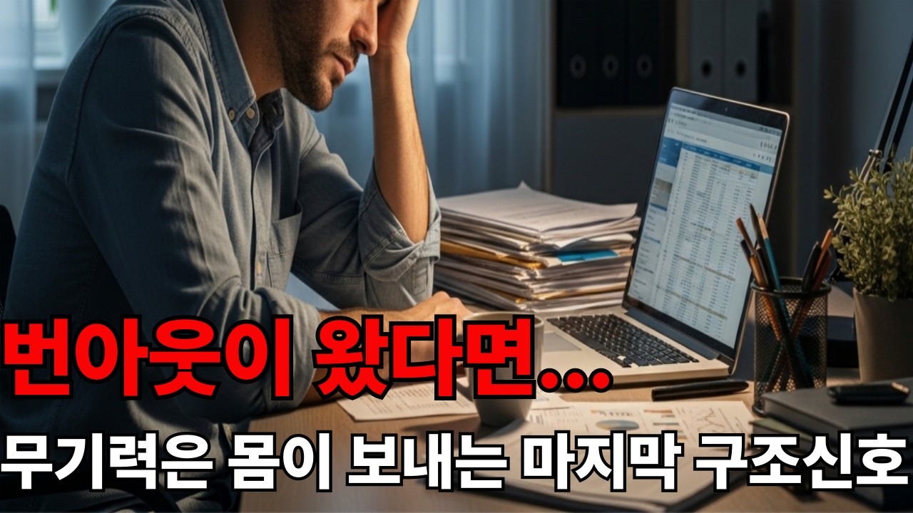 번아웃은 나약한 사람이 아니라 이런 사람에게 옵니다  | 신호를 읽은 사람과 억누른 사람의 차이