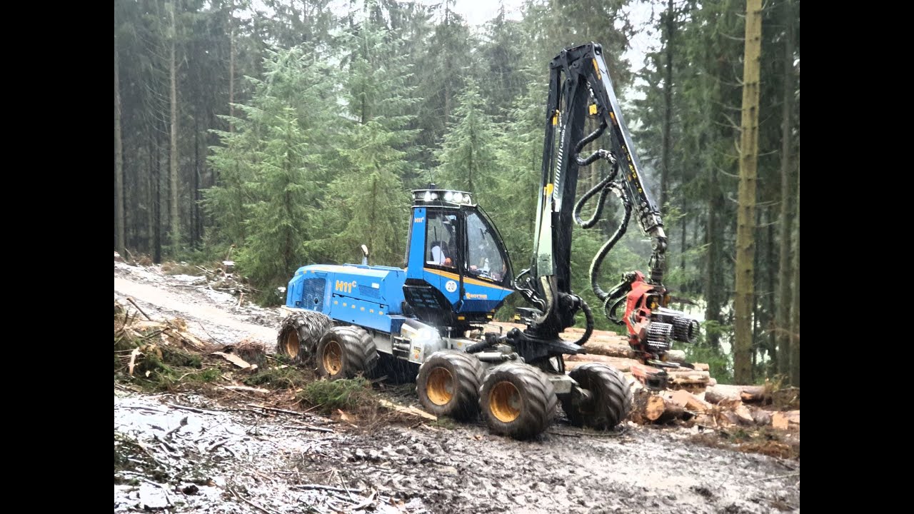 Part-1 • Rottne H11-C • Forstbetrieb Holz-Winter • 8-Rad Harvester •