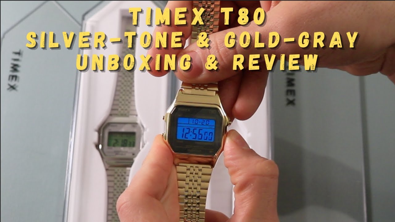 Timex T80: Double Unboxing! Silver-Tone & Gold-Gray