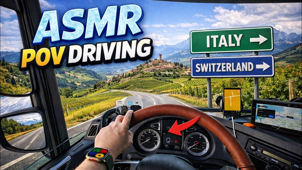 ASMR POV  DRIVING  truck DAF 106XF JUMBO part 4
