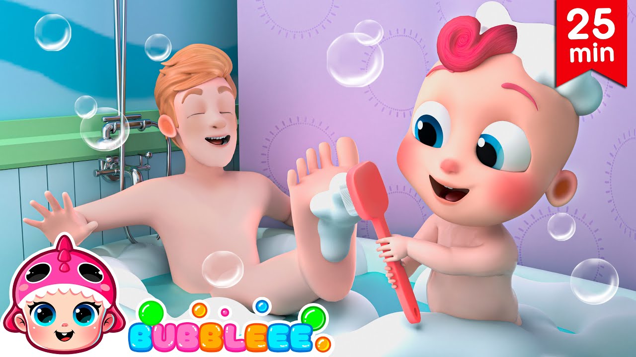 The Bath Song + More | Bubbleee Nursery Rhymes & New Kids Songs