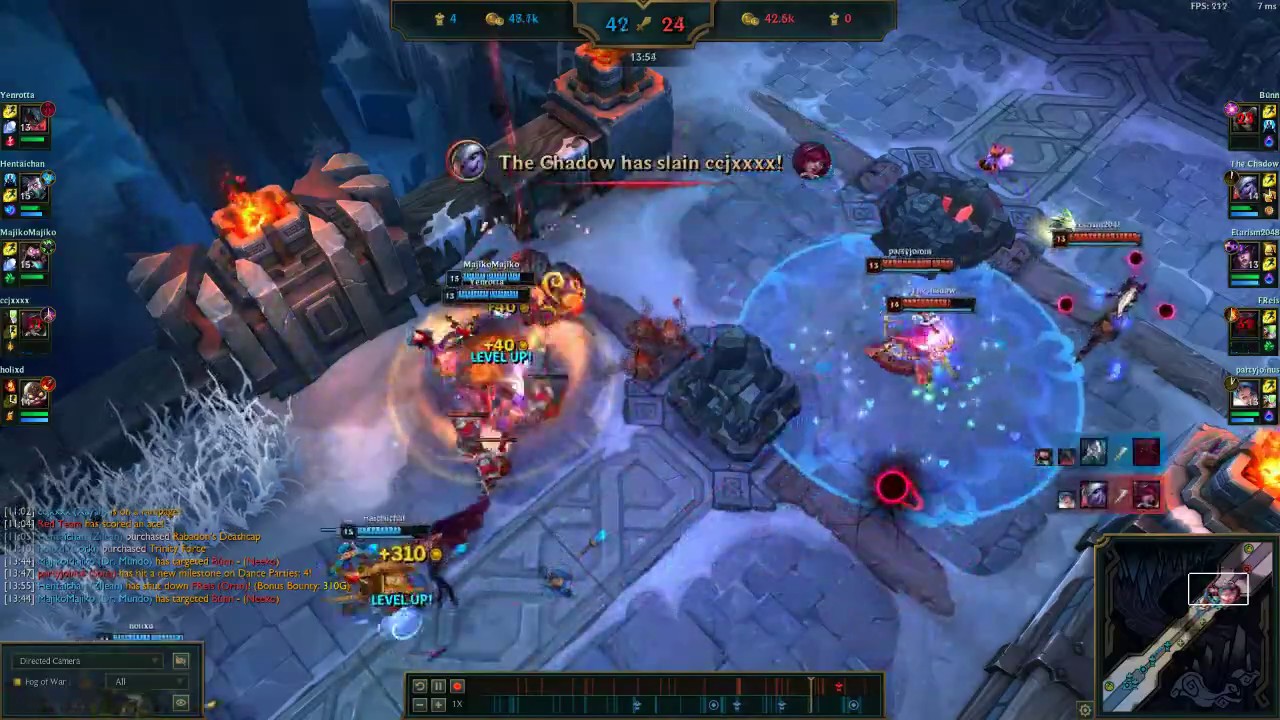 Tristana carries a teamfight (ARAM)