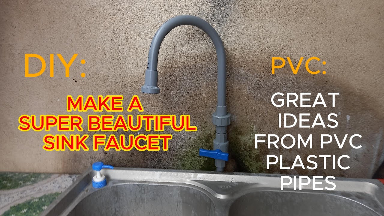 DIY -Super cool tips from pvc pipes _ kitchen sink faucets - BHK_DIY At Home #diy #pvc #tips