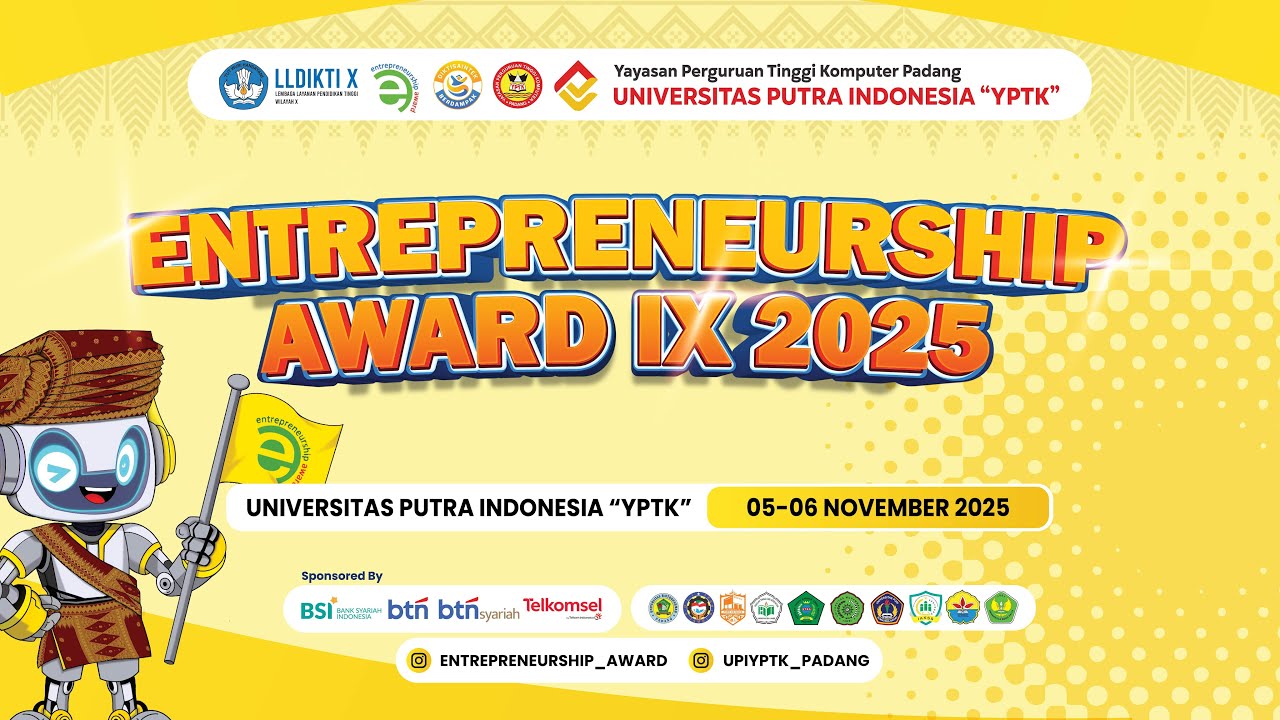 MALAM PENGANUGERAHAN  ENTREPRENEURSHIP AWARD IX 2025 | UPI EXHIBITION HALL | 6 NOVEMBER 2025