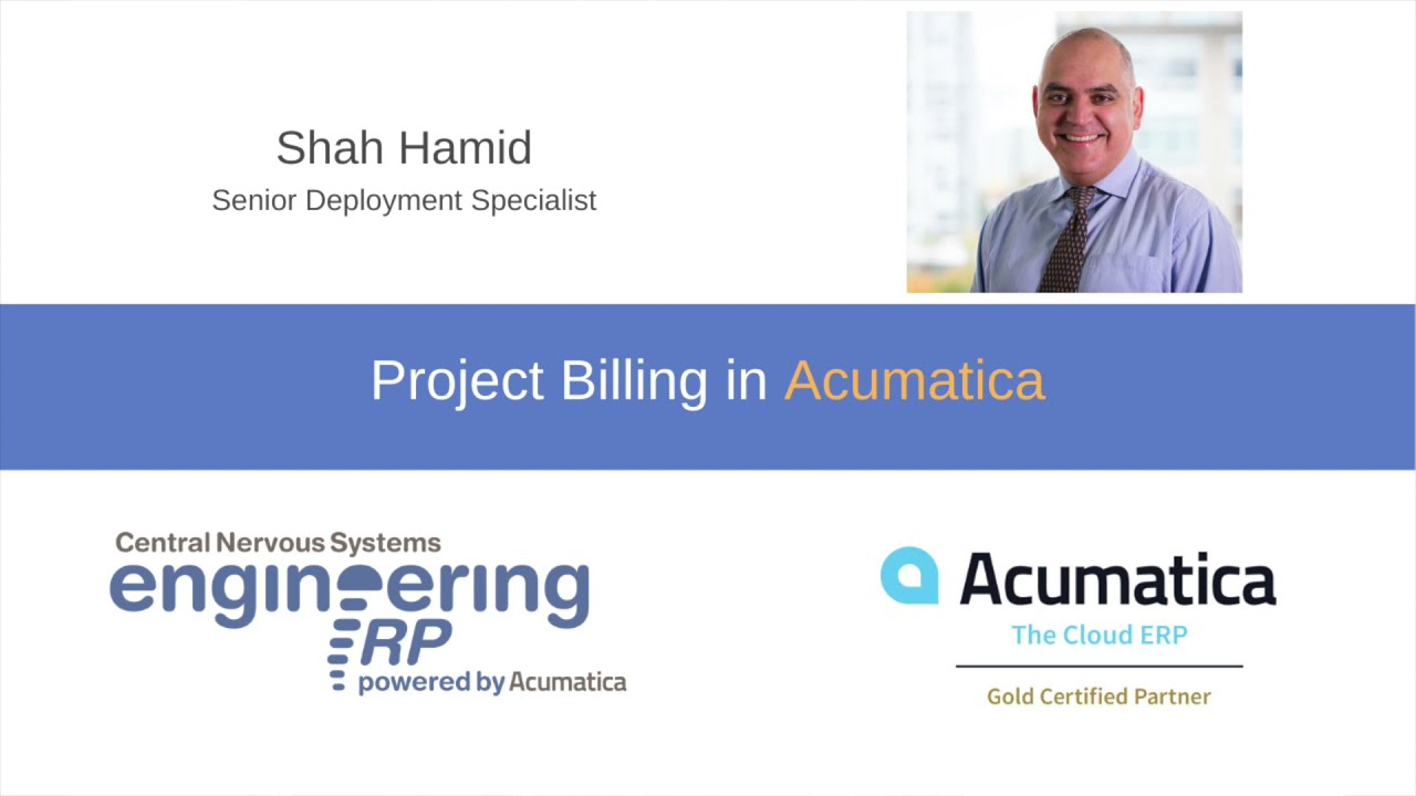 Project Billing in Acumatica Cloud ERP #Acumatica #CloudERP