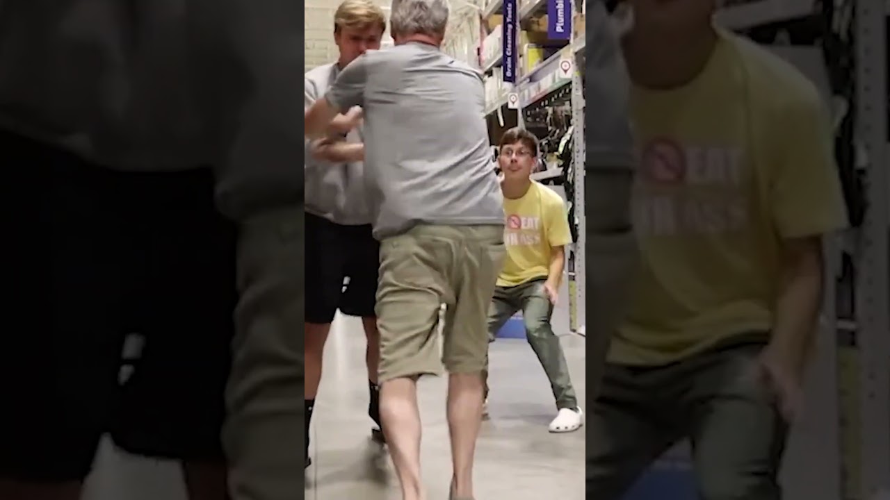 Psycho grandpa assaulted us 😭 #prank #shorts