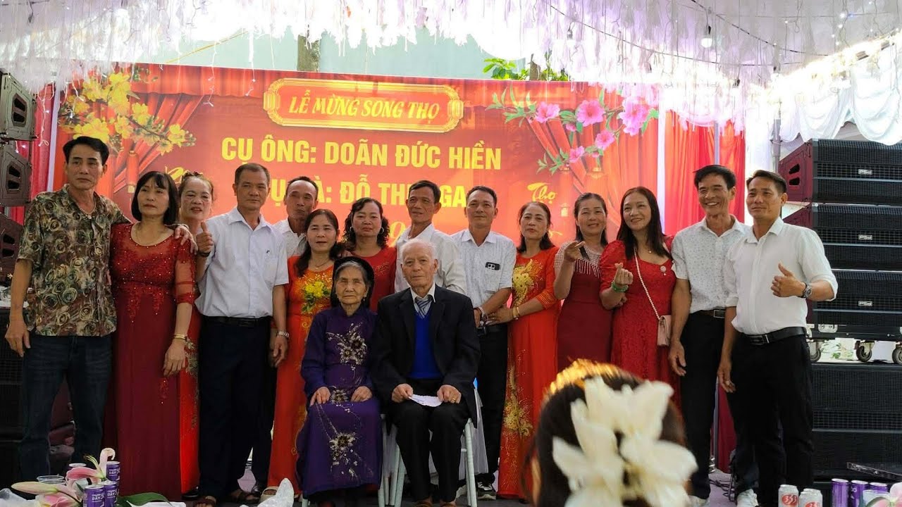 Mừng xong thọ hai cụ Doãn Đức Hiền,Đỗ Thị Ngha