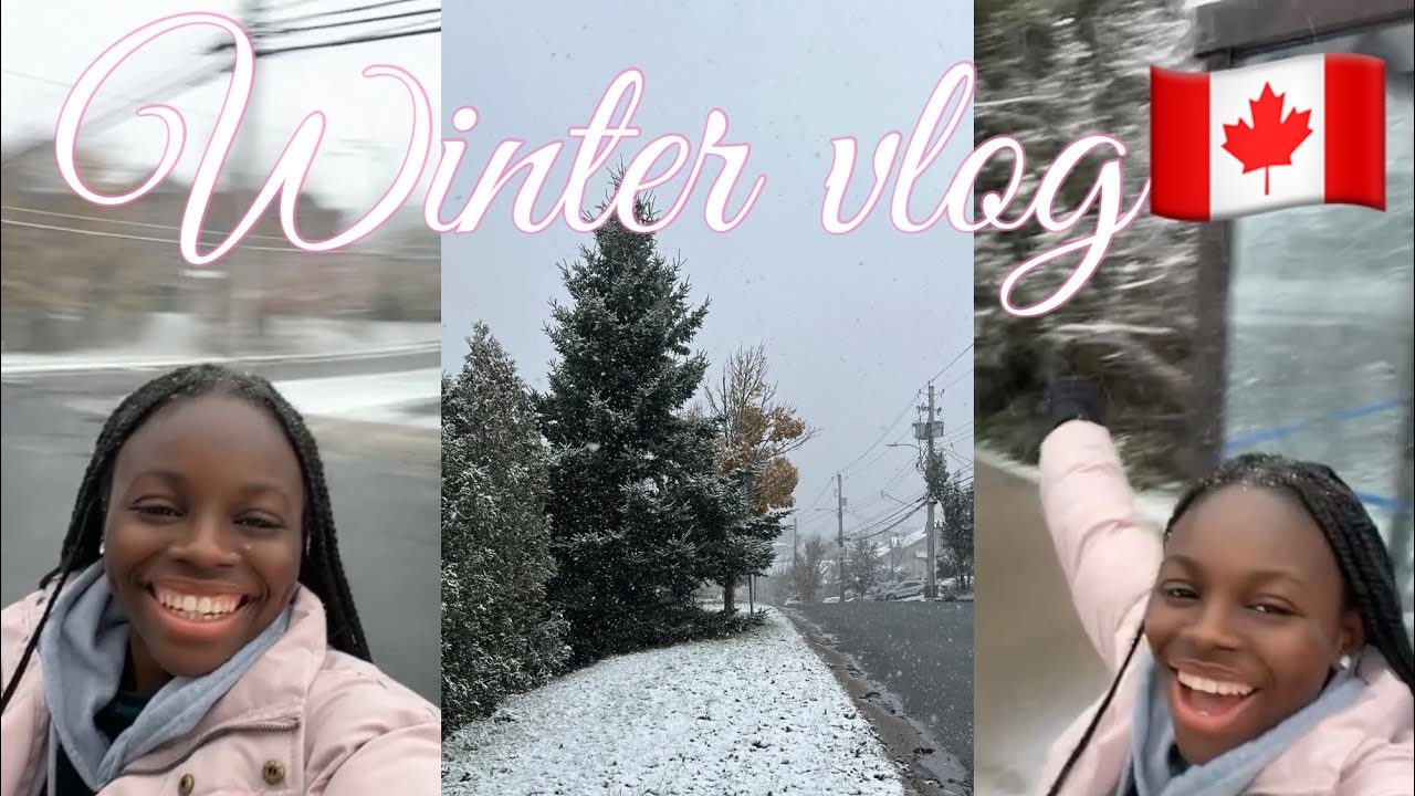 My First Winter Experience in Canada🇨🇦| First Time in the Snow | Winter Shopping🛍️