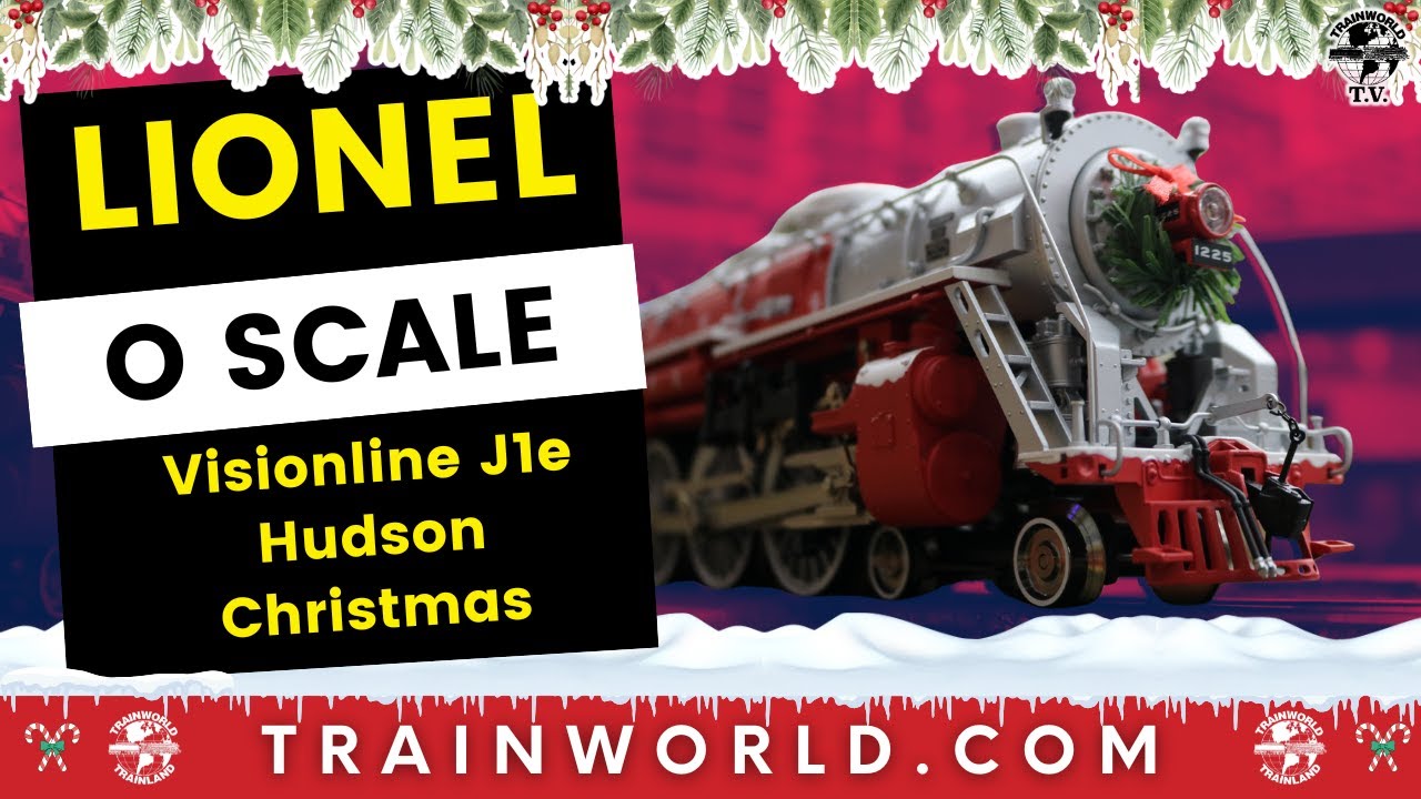 Lionel 2531760 O Visionline J1e Hudson Christmas TrainWorld Exclusive