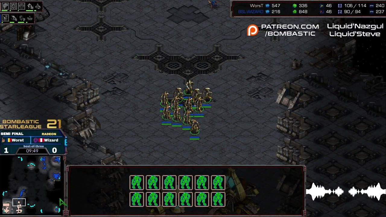 BSL 21 Gosuleague T2 Semifinal Worst v Wizard game 2