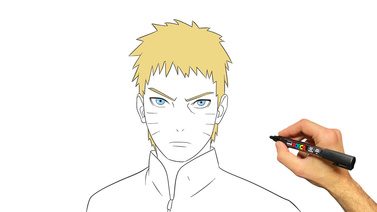 How to Draw Adult Naruto Uzumaki | Step by Step Anime Drawing Tutorial