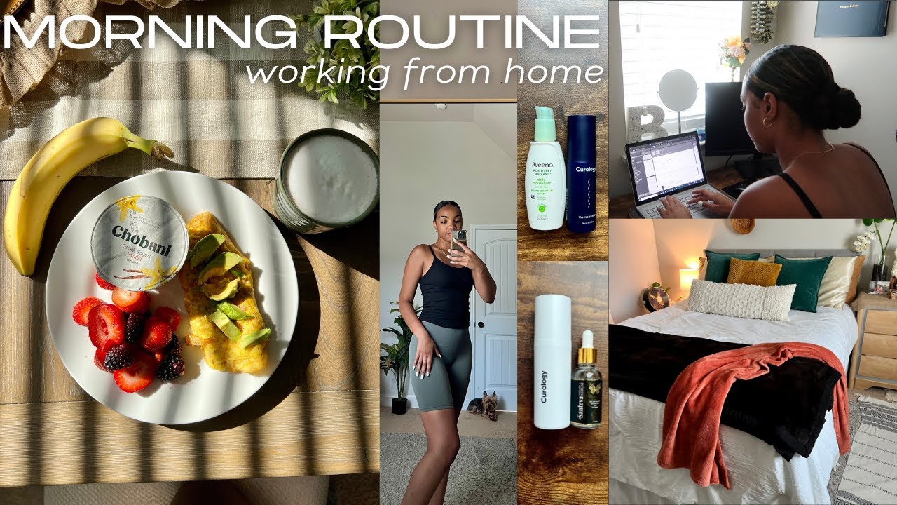 Morning Routine for a Productive Day *Working From Home* | WFH 9-5 Morning Routine