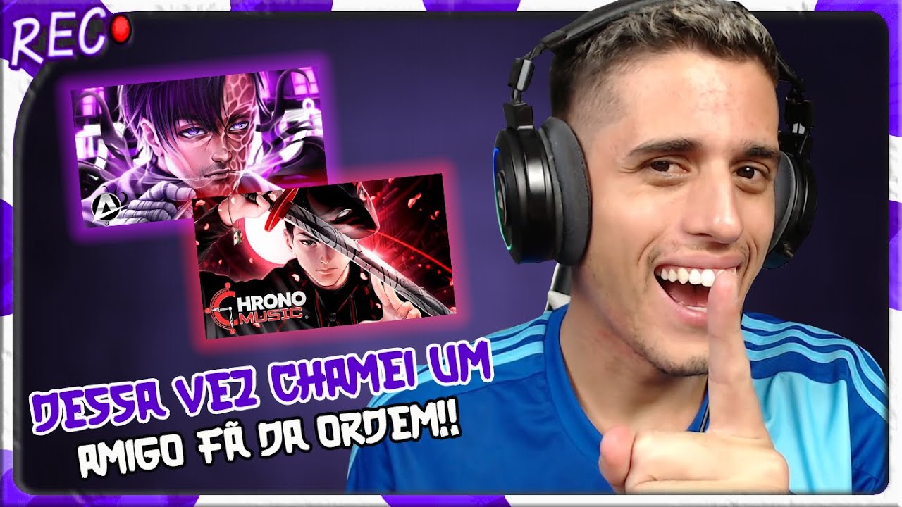 REACT 2 EM 1 Joui Jouki- MARCADO PELA MORTE | Chrono E ♪ Cesar/Kaiser | Angel of The Night | AniRap