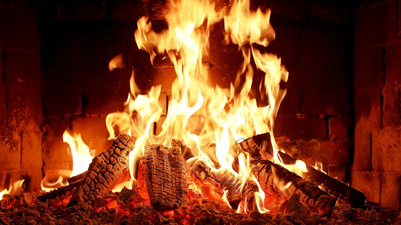 🔥 Cozy Fireplace 4K. Fireplace with Crackling Fire Sounds. Fireplace 4K UHD