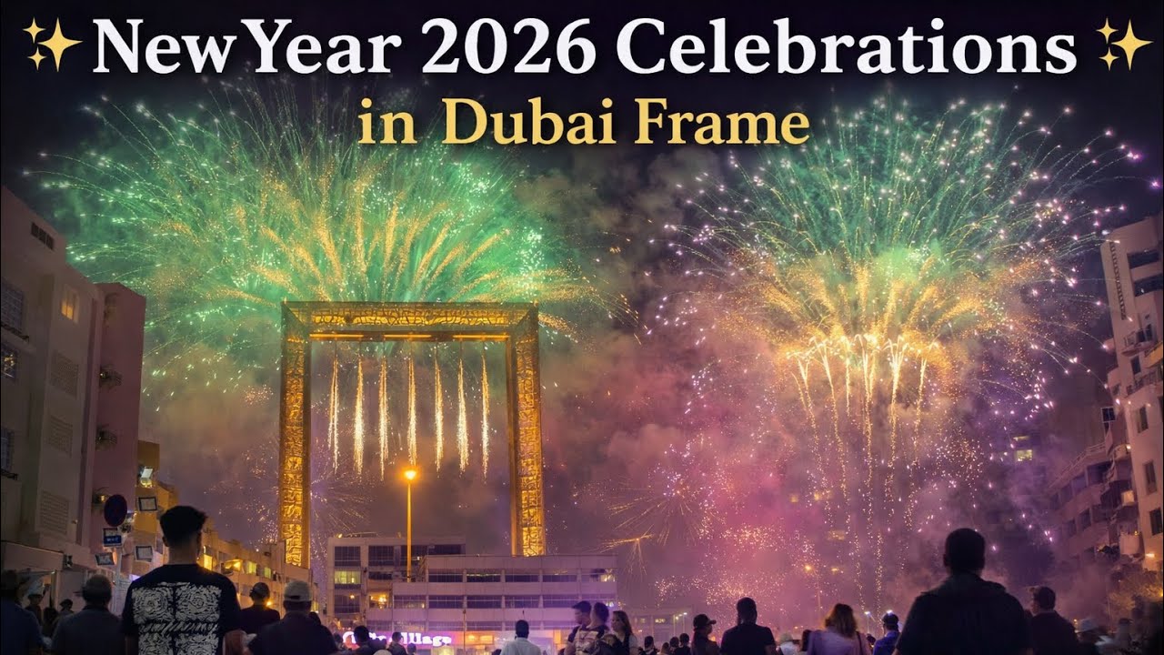 Happy New Year 2026 Dubai Fireworks Celebration | Dubai NYE 2026 Vlog