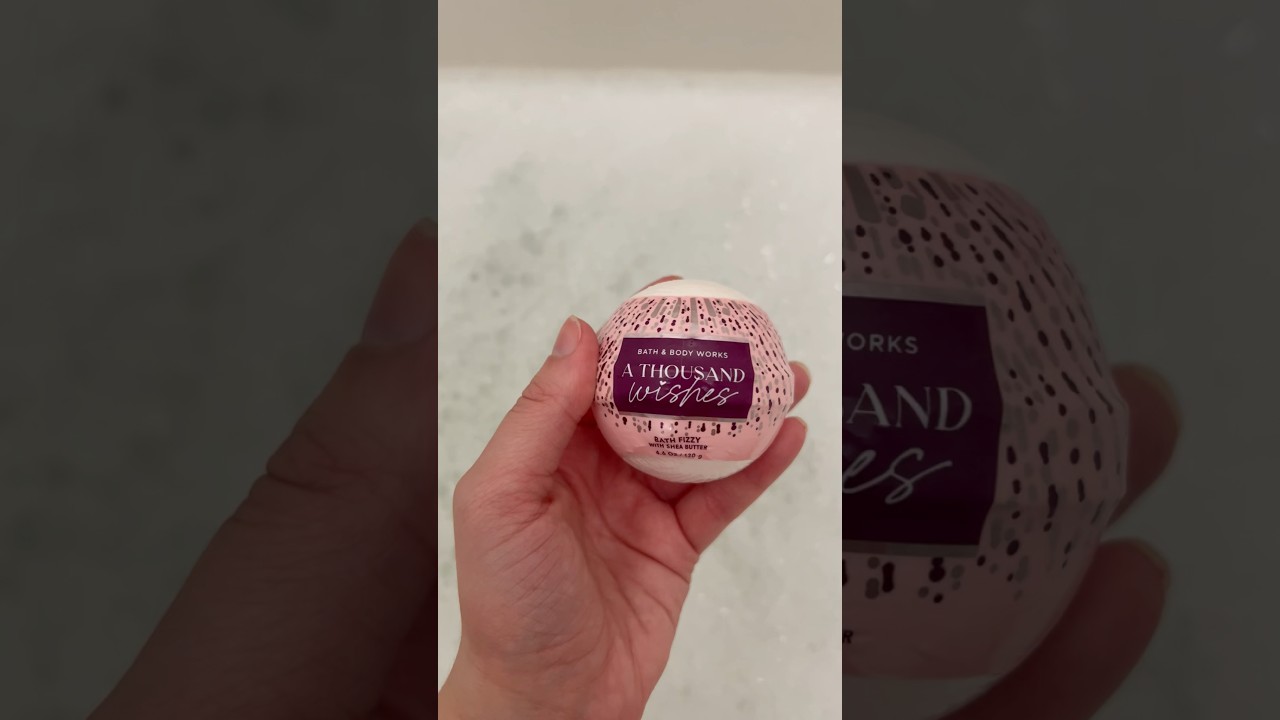 bath and body works a thousand wishes bath fizzy demonstration 🛁 