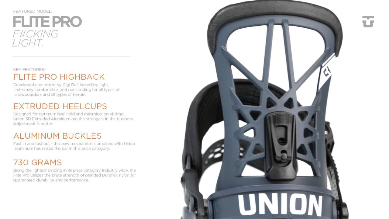 2017 Union Flite Pro Snowboard Binding
