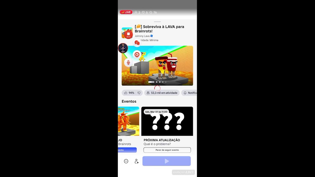 live de Roblox
