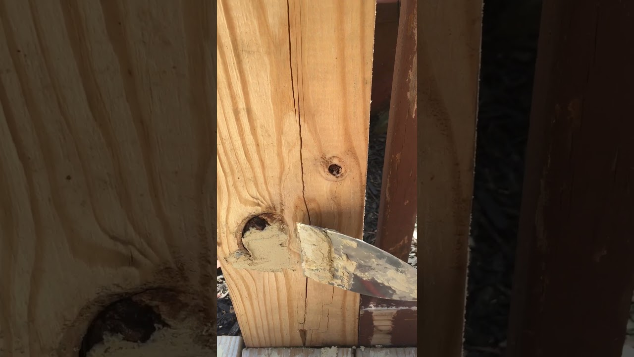 How to professionally cover up wood knots (pt. 1)