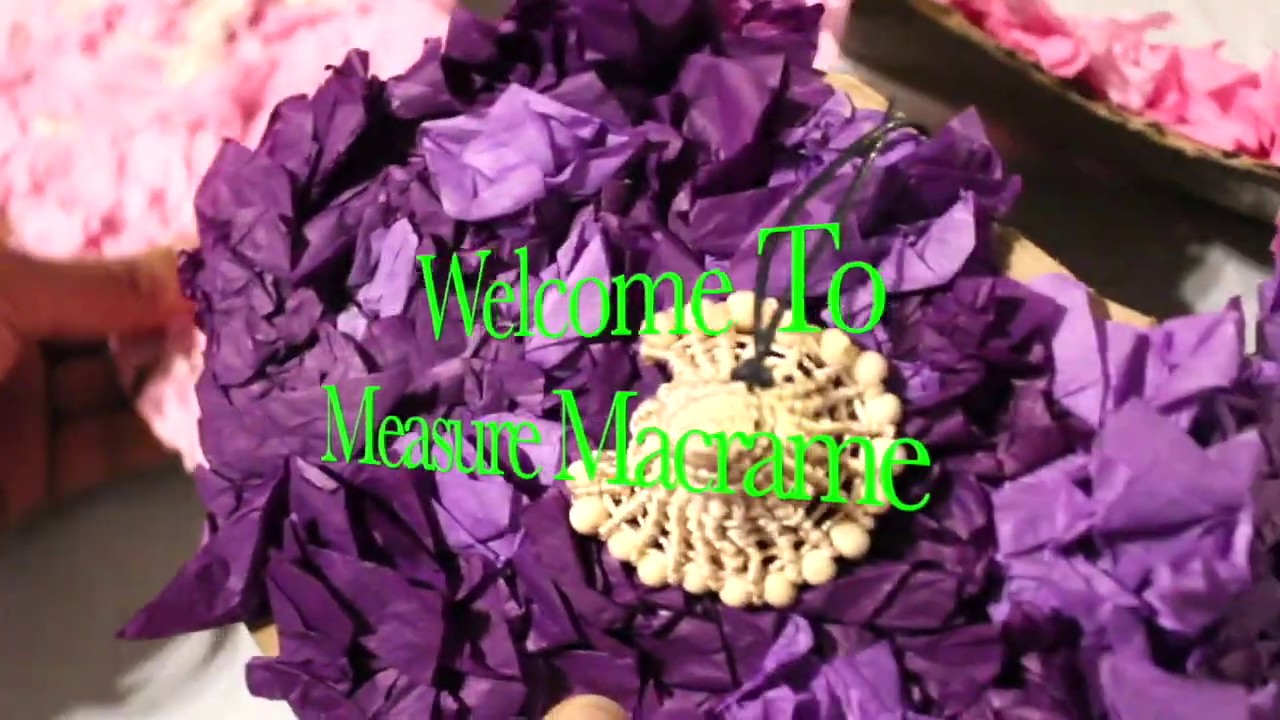 how to make macrame seashell.