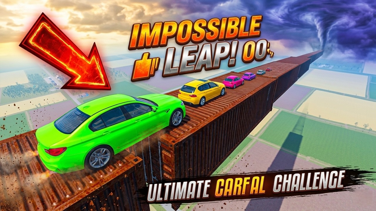 Big vs Small Cars vs Giant Container Drop | BeamNG.drive