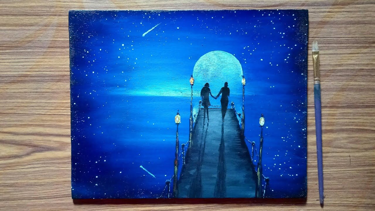 #14 MoonLight Painting with Couple