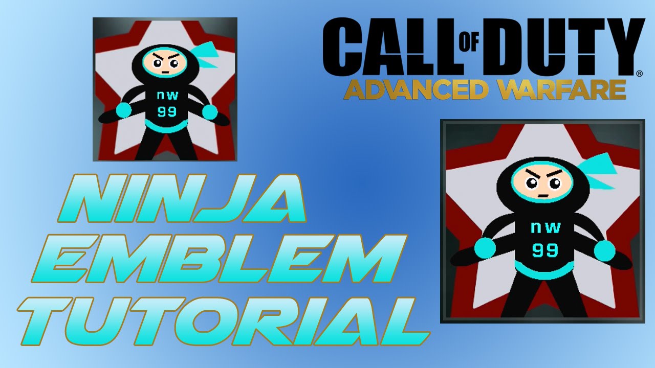EPIC Ninja Emblem Tutorial - COD Advanced Warfare Emblem Tutorial