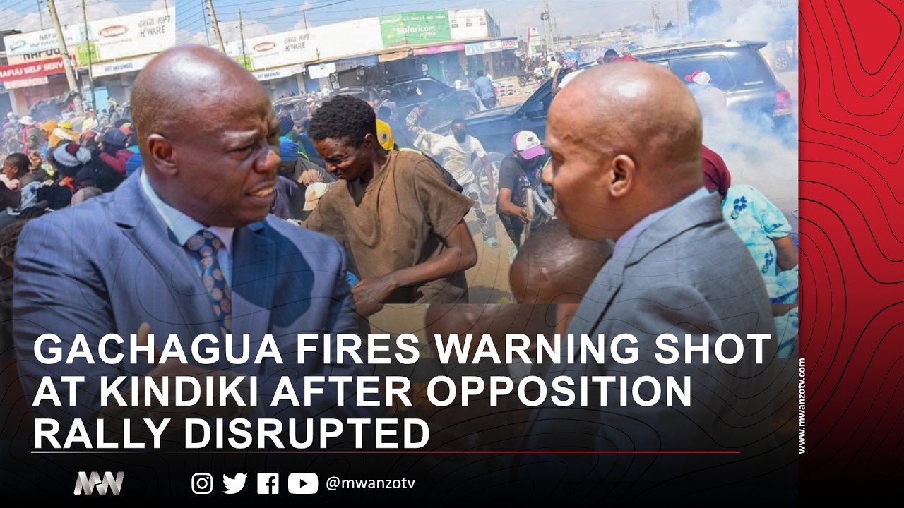 MERU CHAOS: GACHAGUA FIRES WARNING SHOT AT KINDIKI AFTER OPPOSITION RALLY DISRUPTED