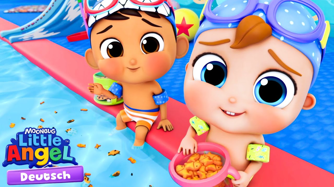 Gesunde Gewohnheiten am Pool 🏊&zwj;♂️ Kinderlieder mit Klein Joni | Little Angel Deutsch