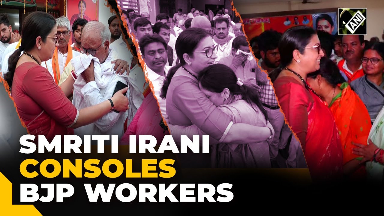 Smriti Irani concedes defeat in Amethi by Congress’ KL Sharma; BJP workers break down in tears