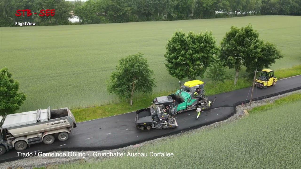 STB See - FlightView - Trado - Gemeinde Oßling - Grundhafter Ausbau Dorfallee