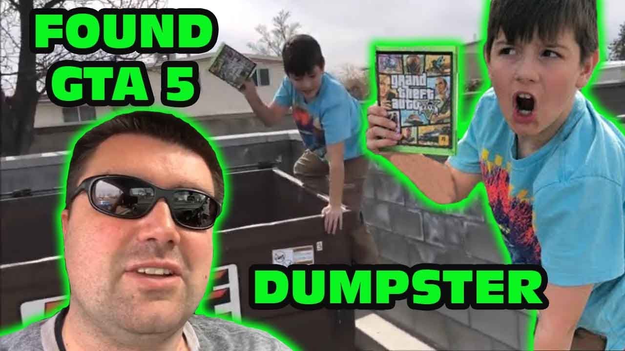 Kid Finds GTA 5 While Dumpster Diving After Teacher Throws Away The Game