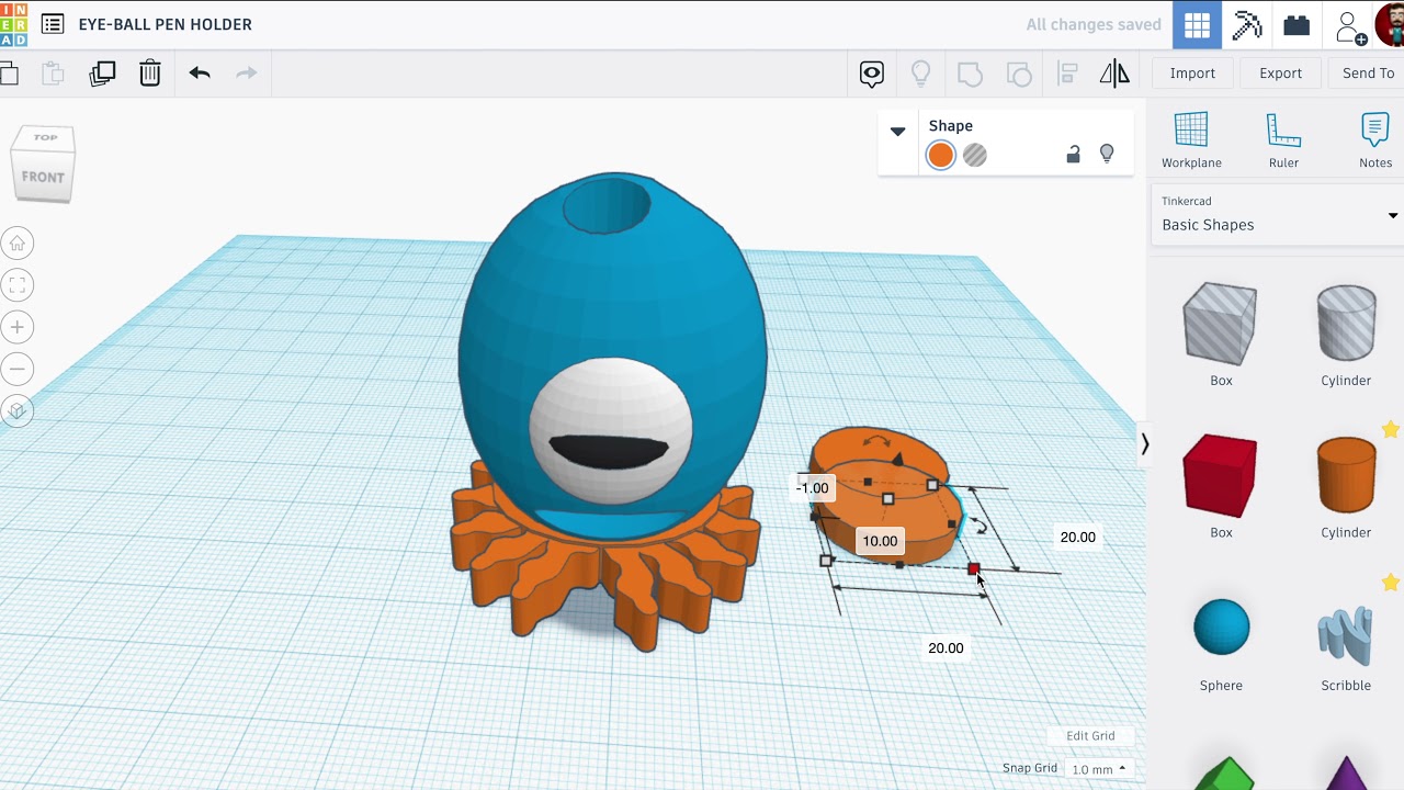 TinkerCAD Pen Holder Challenge