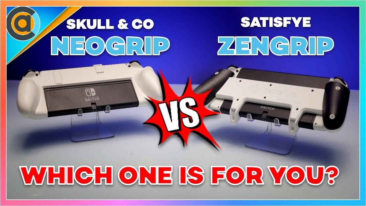 Skull & Co versus Satisfye. NeoGrip or ZenGrip. Which Nintendo Switch OLED grip is best
