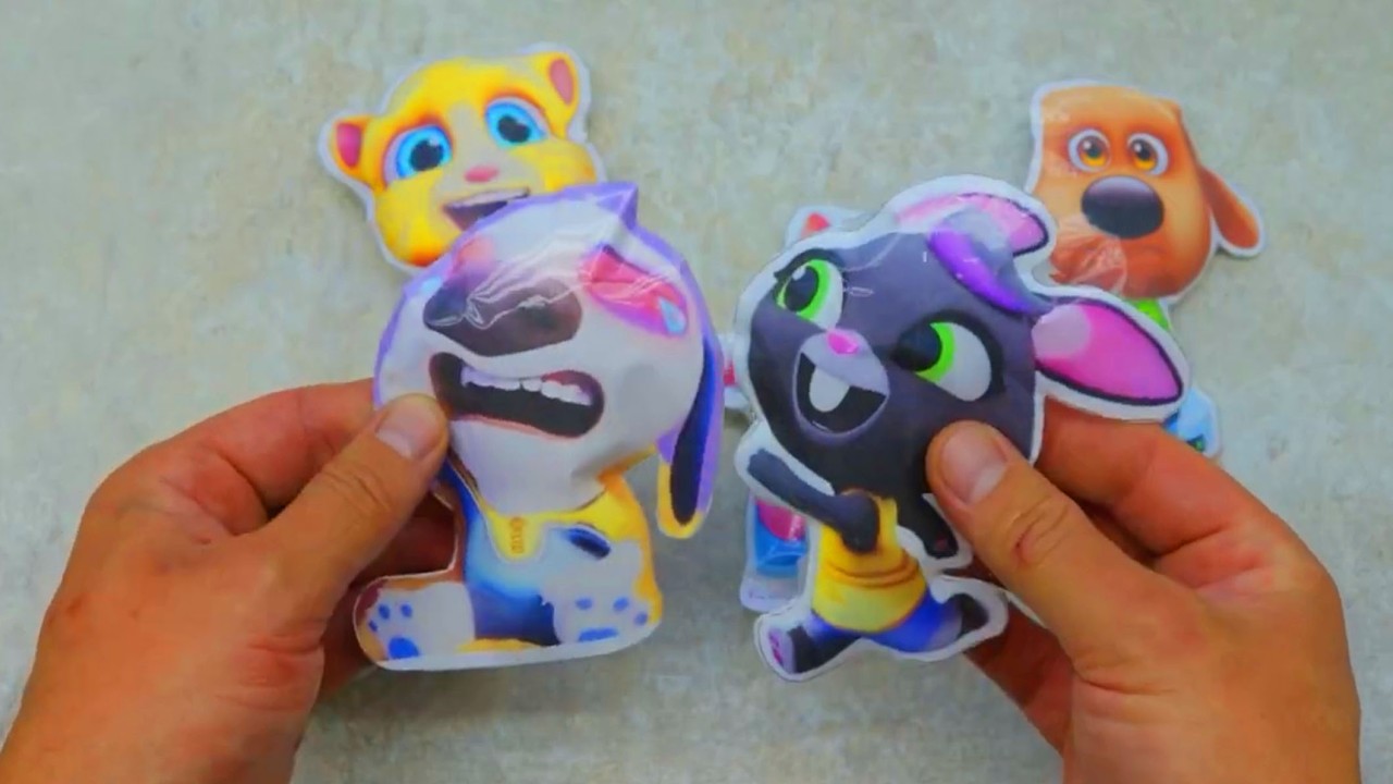 Compilation Blind Bag My Talking Tom Friends. Paper DIY#mytalkingtom