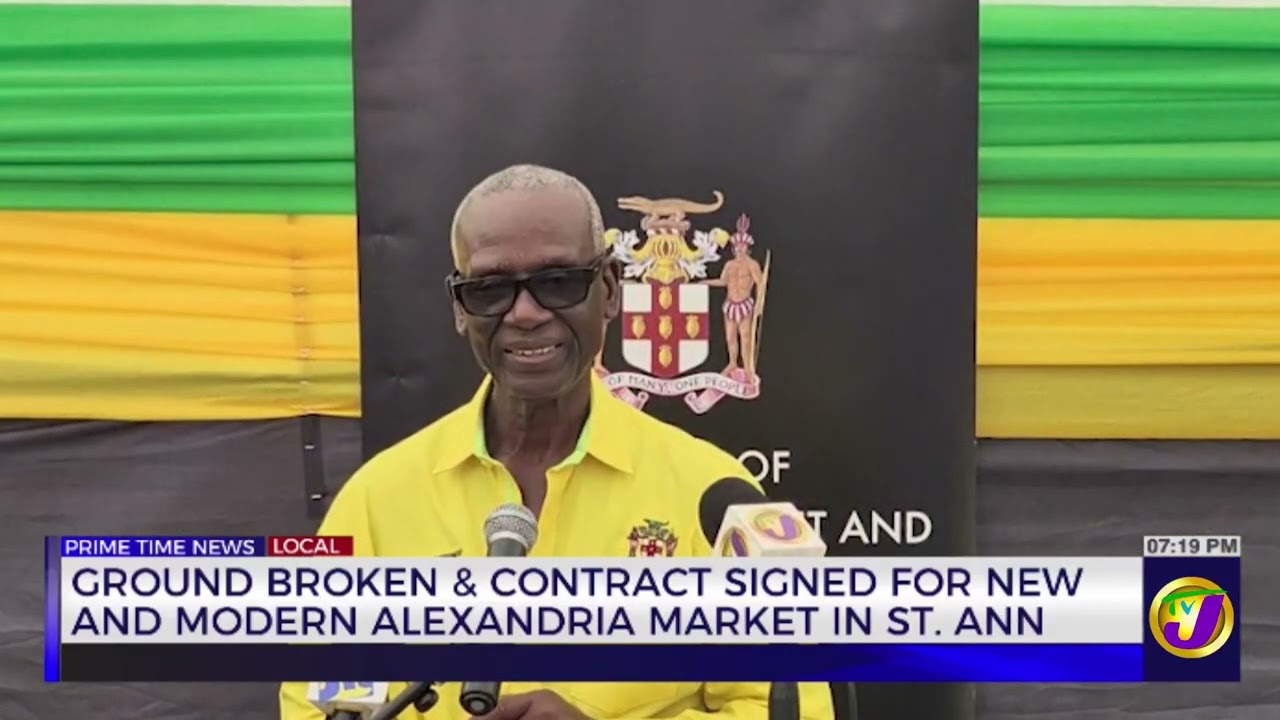 Ground Broken & Contract Signed for New and Modern Alexandria Market in St Ann | TVJ News