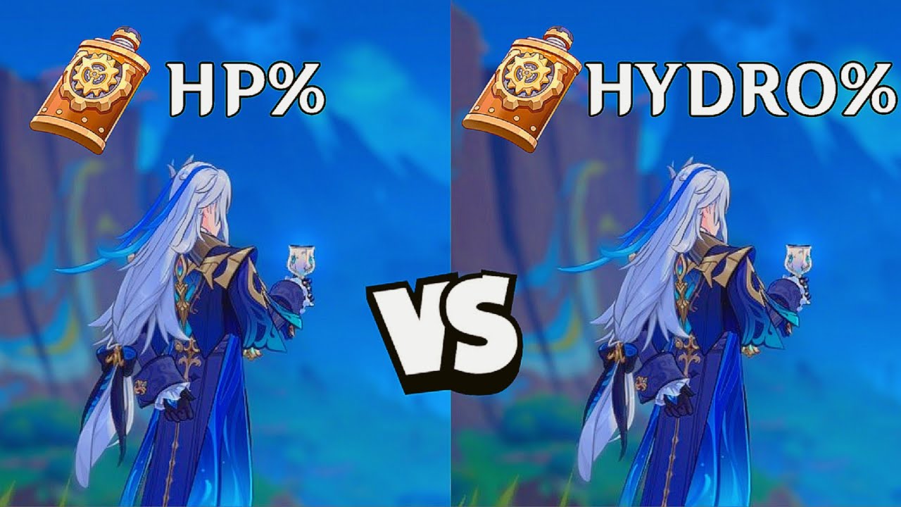 Кубок Neuvillette Hydro DMG против кубка HP% — какой лучше!? [Genshin Impact 5.2]